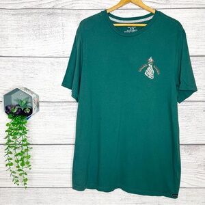 Volcom Stone Teal Green Earth Trippin Graphic T-Shirt Size XL